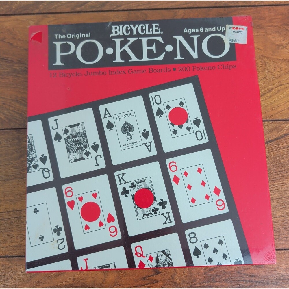 Pokeno PO KE NO Bicycle Poker Keno Board Original Game NEW SEALED Card